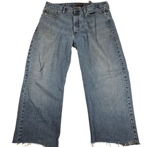Polo‎ Ralph Lauren Jeans Relaxed Fit Distressed Denim Blue 40x32 Preppy Thrash